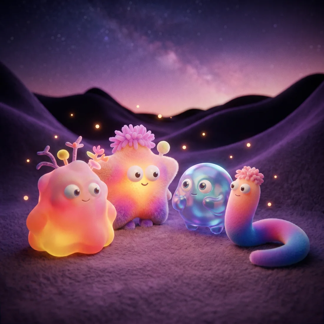 Glow contest. No blinking.